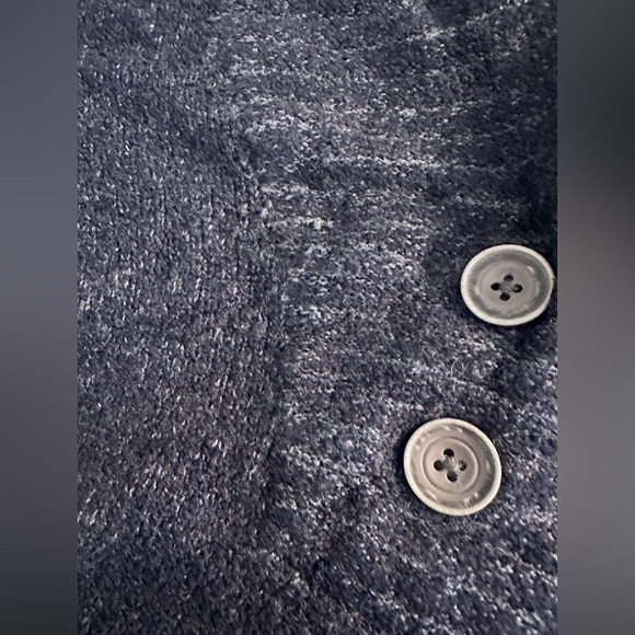 EXOFFICIO Shawl Collar Sweater Charcoal Gray Soft Knit Pullover Style Wool REI - Picture 10 of 11